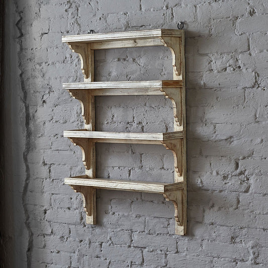 Multi-Tiered Handmade Wooden Shelf