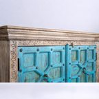 cabinet with spacious shelves for versatile storage.
