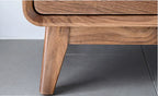 The Jaipur Study Bookcase | Handcrafted Solid Wood with Walnut Finish | 60x40x180cm