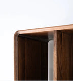 The Jaipur Study Bookcase | Handcrafted Solid Wood with Walnut Finish | 60x40x180cm