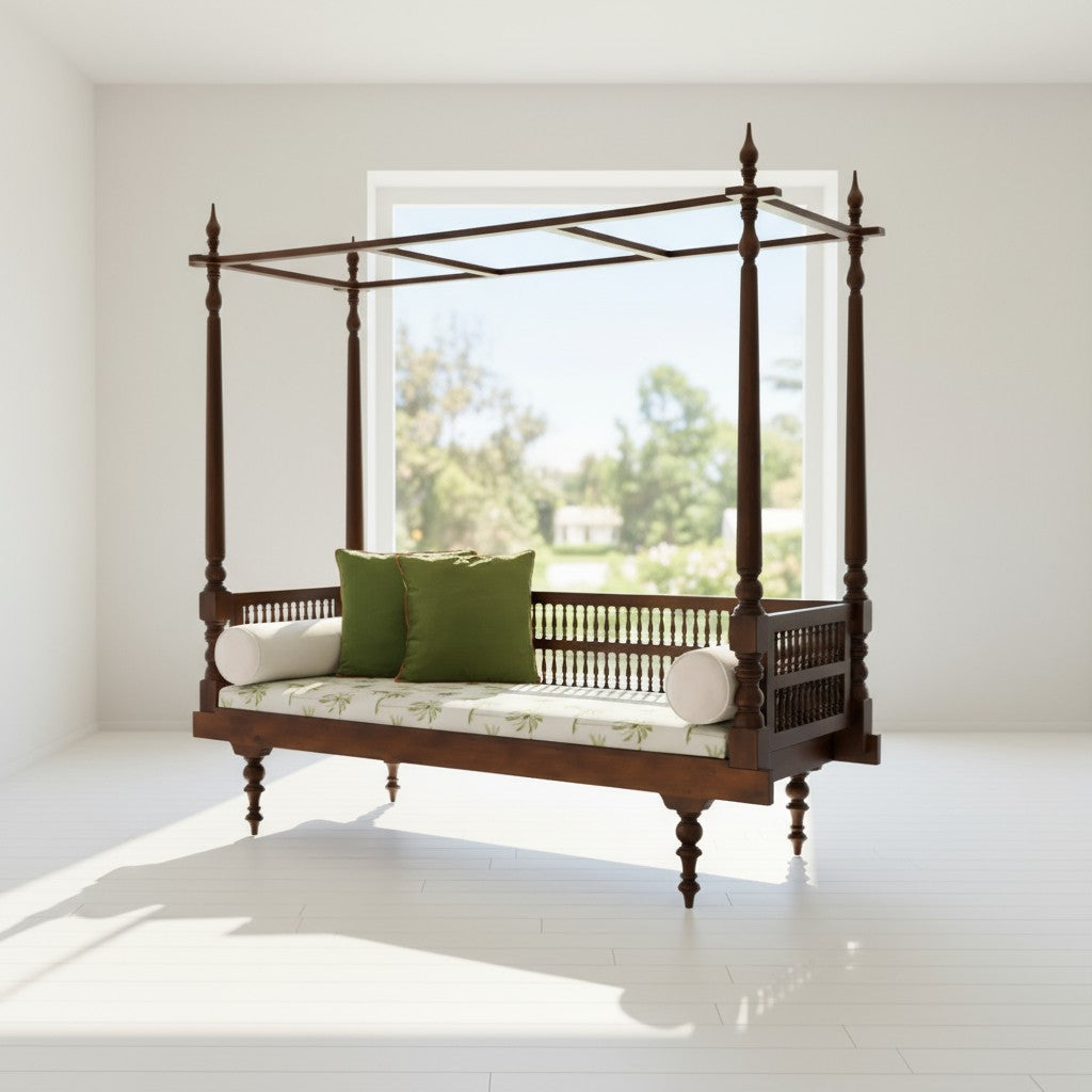 Wooden Sofas & Daybeds for Living Room – Luxury Seating by Living Furn India