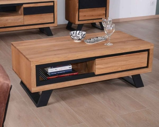 Coffee Table 1Drawer Wooden And Metal (Timeless Heritage Collection)