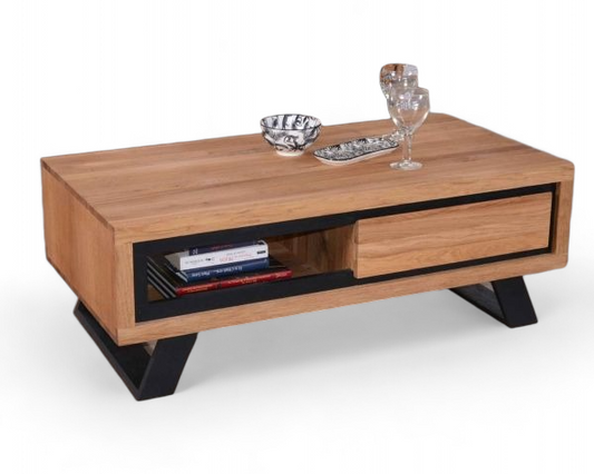 Storage Coffee Table: "Functional storage coffee table with hidden compartments, offering both style and practicality for your living room."