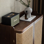 SOLID WALNUT SHOE CABINET WITH DOORS , OAK SHOE CABINET WITH DRAWERS