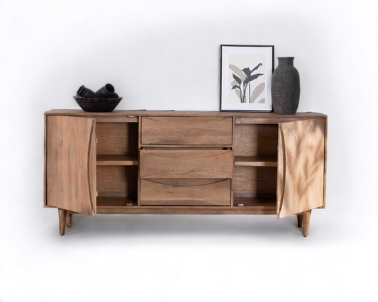 Serenity Wood Sideboard.(Tranquil Zen Collection)