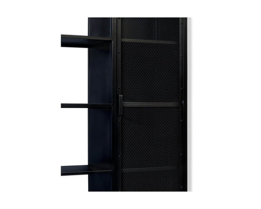 metal cabinet 1 door 5 shelves (Eclectic Essence Collection)