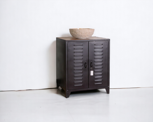 Black Metal Bathroom Vanity Unit (Eclectic Essence Collection)