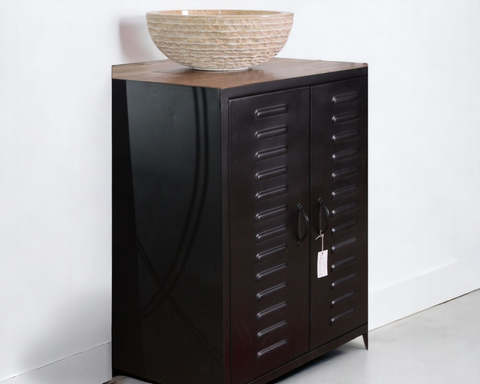 Black Metal Bathroom Vanity Unit (Eclectic Essence Collection)