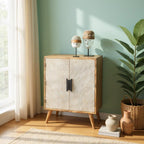 White Rustic Door wooden Cabinet