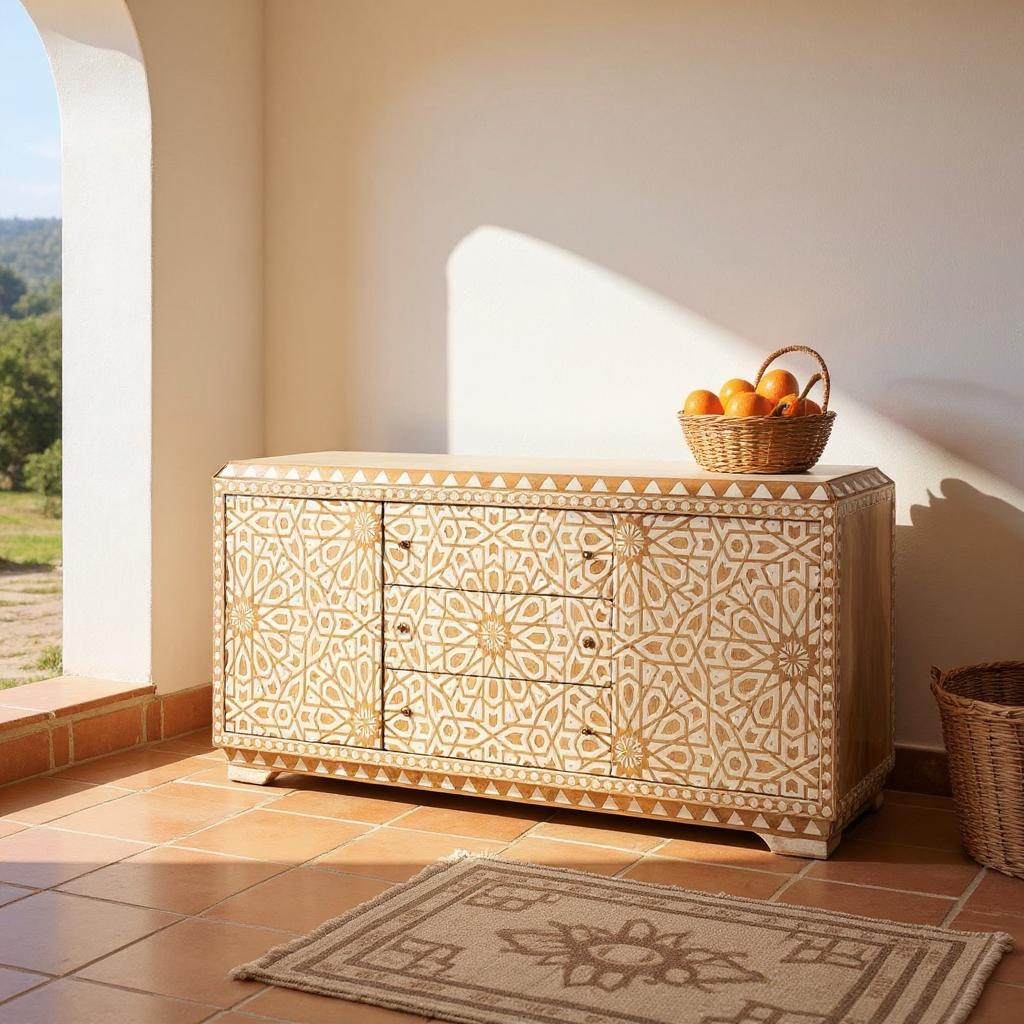 White Sideboards and Cabinets - Mango Wood Sideboard