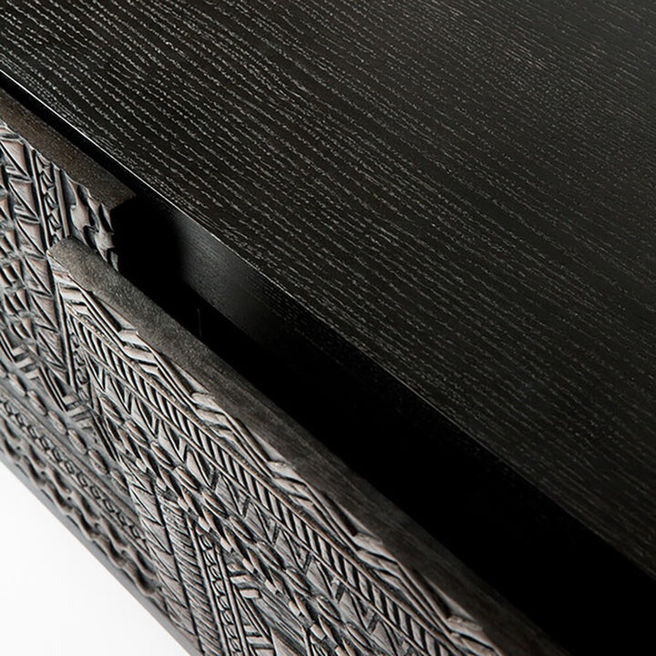 Tabwa TV Unit & Media Console | Handcrafted Wooden Entertainment Center by Living Furn India