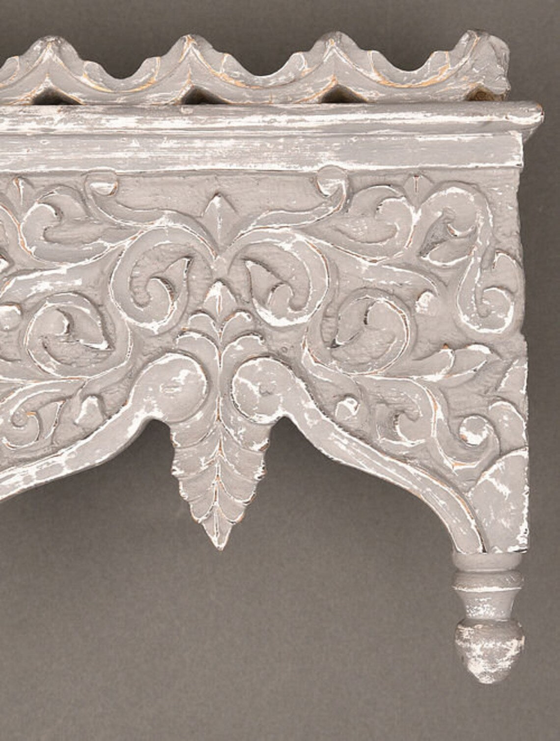 Handmade Indian Vintage Handcarved Wooden Wall Shelf || Original Hand Crafted Engraved by Artisan's of jodhpur - J.L.HOME DECOR