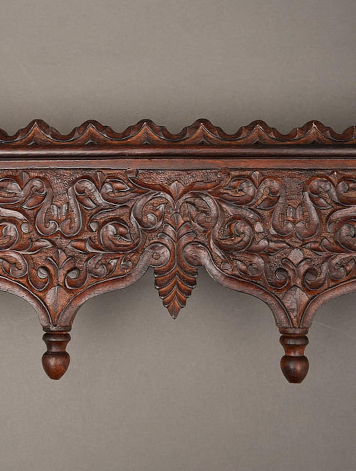 Handmade Indian Vintage Handcarved Wooden Wall Shelf || Original Hand Crafted Engraved by Artisan's of jodhpur - J.L.HOME DECOR