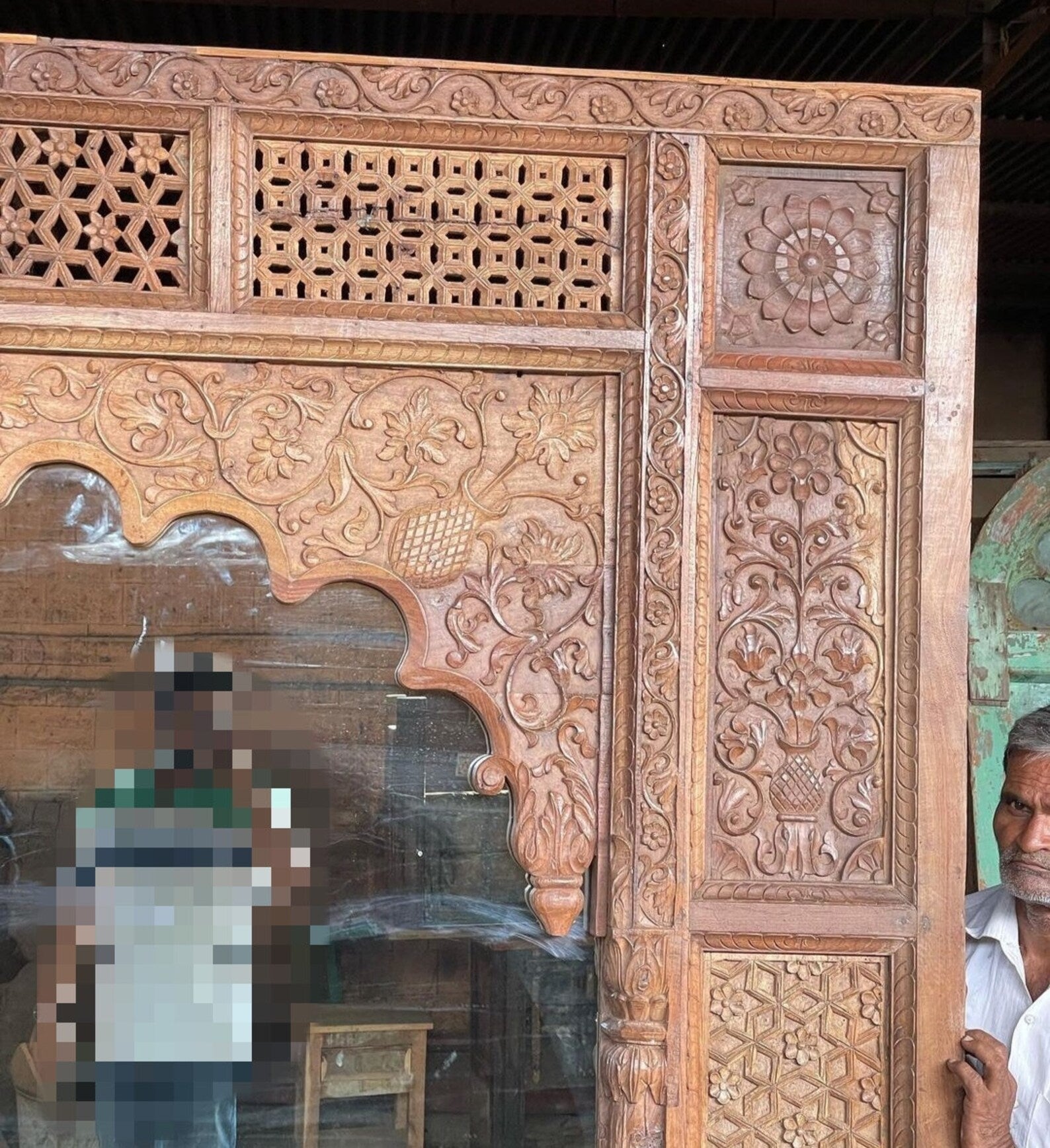 mango wood mirror, carved mirror, mehrab mirror, arched mirror, floor mirror, oversized mirror, palace mirror, indian mirror, vintage mirror, rustic mirror, distressed brown, farmhouse mirror, global eclectic, jaali carving, floral carving, vine carving, scalloped arch, statement mirror, entry mirror, living room mirror, dressing mirror, boutique mirror, architectural mirror, handcrafted in India, artisan made, solid wood mirror, large wall mirror, leaner mirror, grand mirror, antique finish, brushed finish