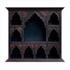 Timeless Elegance Antique Wall Decor Cabinet | Jharokha Design Mango Wood Shelf