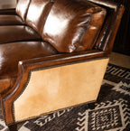Presidio Marshal Buffalo Leather 3-Seater Sofa – Supreme Comfort by Living Furn India