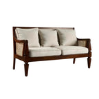 Handcrafted Solid Mango Wood Cane Chair – Single & Three Seater | Customizable Designer Armchair by Living Furn India