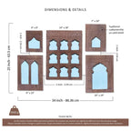 hand carved mirror set, wooden frame mirrors, mirror collection, gallery wall mirrors, 5 piece mirror set, mehrab arch mirrors, temple mirrors, wall mirror set, decorative mirrors, indian furniture, living room mirrors, entryway mirrors, walnut mirrors, black mirrors, whitewash mirrors, handmade mirrors, artisan made mirrors, premium wood mirrors, quality mirrors, durable mirrors, sturdy mirrors, timeless mirrors, elegant mirrors, statement mirrors, ornate mirrors, unique mirrors, sculptural mirrors, focal 