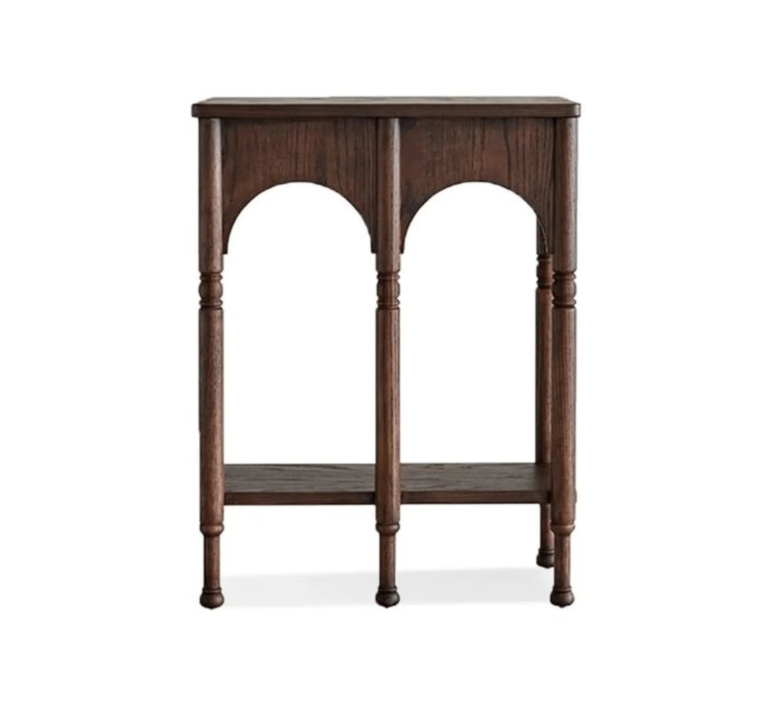 Elevare Chestnut Solid Mango Wood Console Table – Handcrafted Hallway Accent by Living Furn India