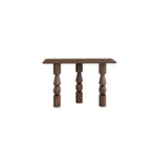 VerveLine Solid Mango Wood Console Table – Chestnut Finish, Handcrafted Entryway Accent by Living Furn India