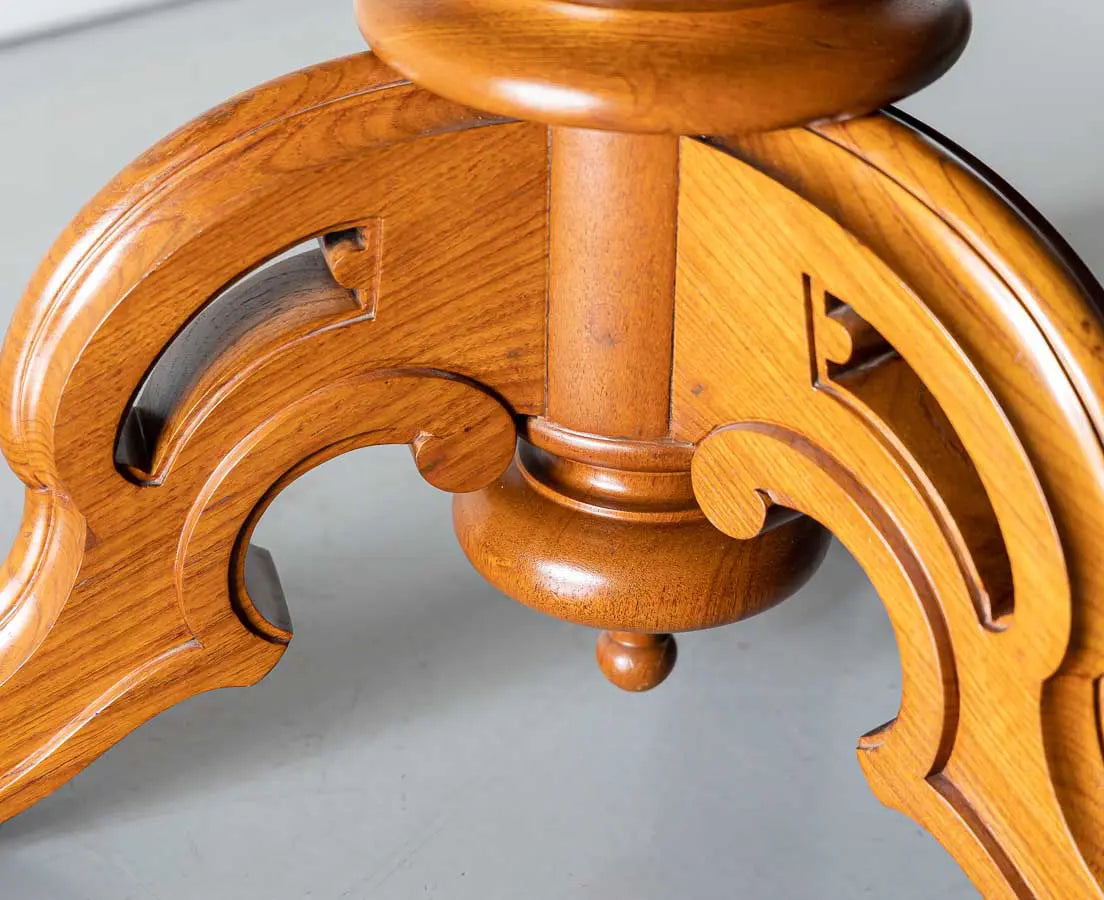 Rattan Round Dining Set – Handcrafted Solid Mango Wood, All Sizes by Living Furn India
