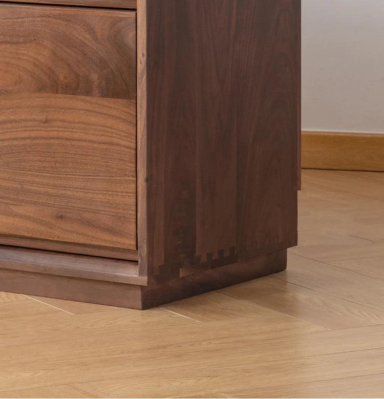 The Desert Bloom Sideboard | Handcrafted Walnut Finish Storage Console | 200x38x80 cm