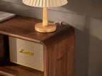 The Jaipur Alcove Cabinet | Handcrafted Walnut Finish Storage Unit | 85x30x80 cm