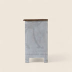 White & Black Natural Top Set Of Two Bedside