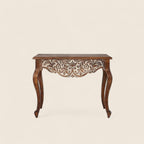 Wooden Console Table – A beautifully crafted wooden console table with a minimalist design, perfect for any living room or entryway.

