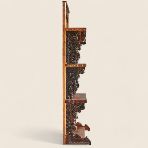 Hand-Carved Artisanal Shelving