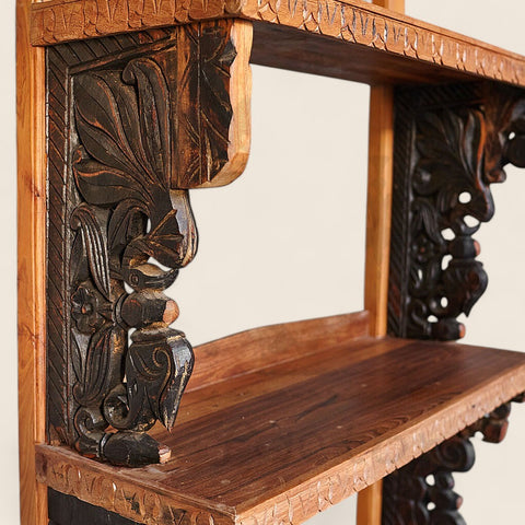 Hand-Carved Artisanal Shelving