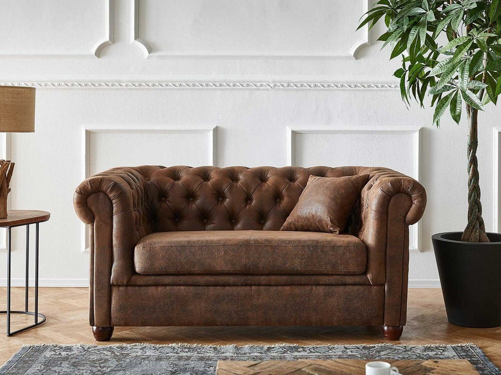 A stylish and elegant two seater sofa, with modern design