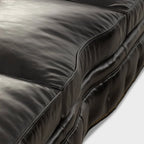 Bristol Noir Luxe Leather 3-Seater Sofa – Handcrafted Comfort by Living Furn India
