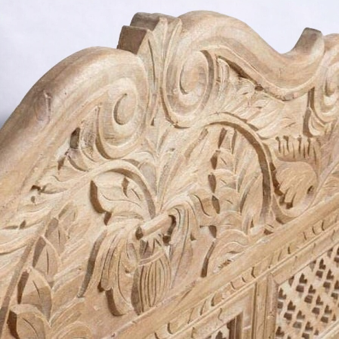 Hand Carved Solid Wood Daybed