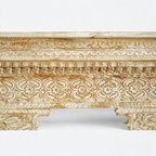 "Functional and elegant solid wood TV stand for your living room or entertainment area"

