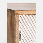 White Rustic Door wooden Cabinet