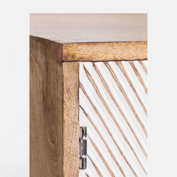 White Rustic Door wooden Cabinet