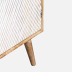 White Rustic Door wooden Cabinet